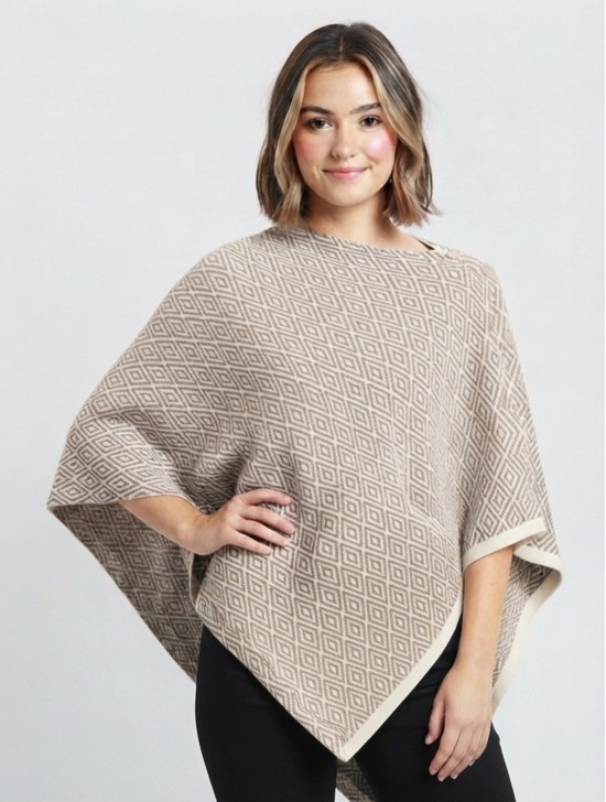 Diamond Pattern Button Shawl Diamond Pattern Button Shawl